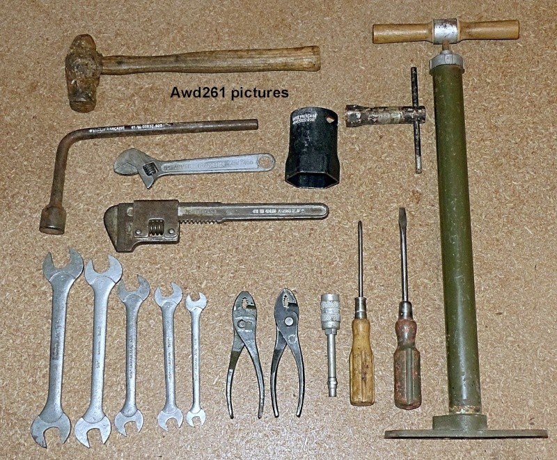 Trousse outils set tools post us Ww2 Jeep Willys Ford Hotchkiss M201 Dodge Wc 