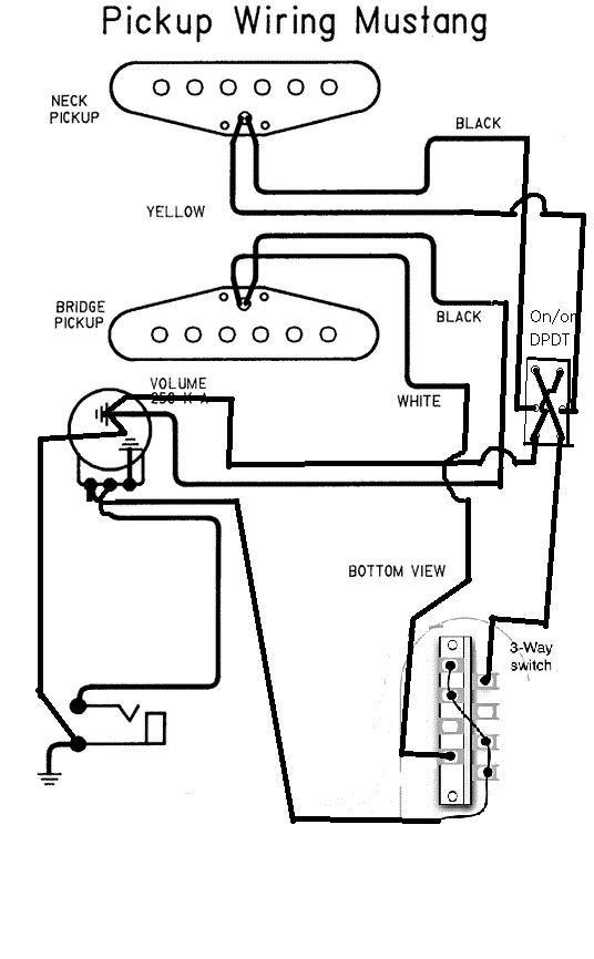 Fender Mustang Wiring Diagram - Fellow Guitarists Found The Wiring